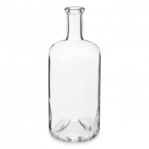 750 ml Clear Glass Juniper Liquor Bottles