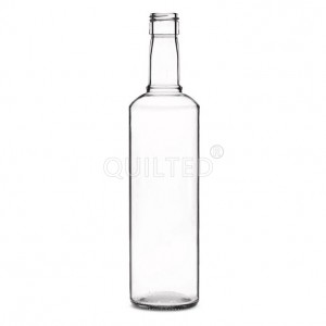 China 750 ml hign quality liquor glass tequlia bottle with screw Manufacturer and Company | QLT