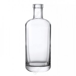 China Good price 750 ml liquor glass vodka bottle with cork Manufacturer and Company | QLT