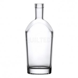 China Factory design 700 ml clear liquor glass vodka bottle Manufacturer and Company | QLT