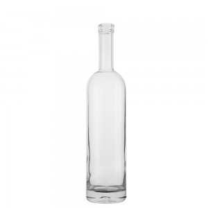 Custom round shape 500 ml liquor glass bottle