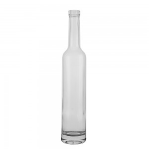 China 500 ml clear glass liquor bottle with cork Manufacturer and Company | QLT