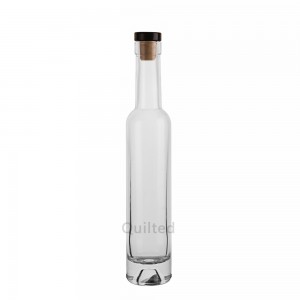 China Bulk 200 ml thin clear liquor glass bottle with lid Manufacturer and Company | QLT