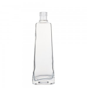 China Design clear glass 700 ml liquor bottle with cork Manufacturer and Company | QLT