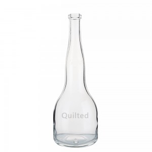 High-Quality Cheap Empty Glass Liquor Bottles Manufacturers Suppliers-
 Design 700 ml unique shape liquor bottle with cork  – QLT