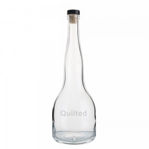 China Design 700 ml unique shape liquor bottle with cork Manufacturer and Company | QLT