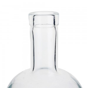 China Custom 700 ml round shape liquor bottle with cork Manufacturer and Company | QLT