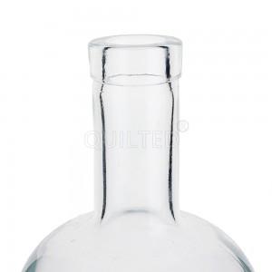 China China 700 ml round liquor glass gin bottle with lid Manufacturer and Company | QLT