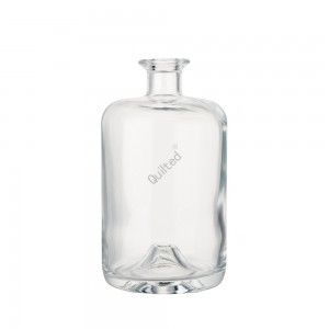 China high-capacity 750 ml round liquor glass vodka bottle Manufacturer and Company | QLT