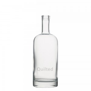 China China design 750 ml vodka glass liquor bottle with lid Manufacturer and Company | QLT