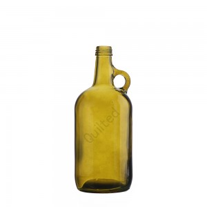 China 700 ml liquor wine handle glass bottle with screw Manufacturer and Company | QLT