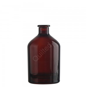 700 ml amber liquor round shape glass bottle