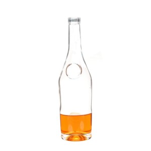 China 700ml Round Clear Liquor Glass Bottle Manufacturer and Company | QLT