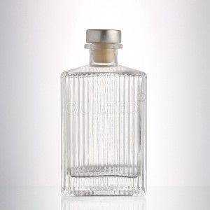 China China factory 500ml square liquor clear glass whsiky bottle Manufacturer and Company | QLT