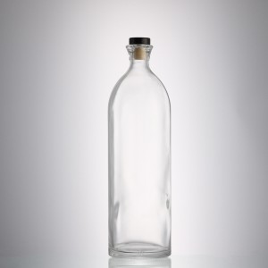 China Empty 1000 ml liquor glass bottle with cork Manufacturer and Company | QLT