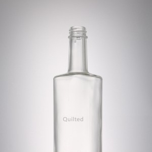 China 750 ml flat shoulder liuqor glass brandy bottle Manufacturer and Company | QLT