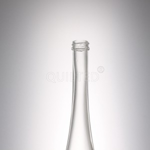 China Design 375 ml long neck liquor amber glass bottle Manufacturer and Company | QLT