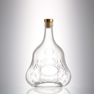 China 700 ml unique shape flat glass liquor bottle Manufacturer and Company | QLT