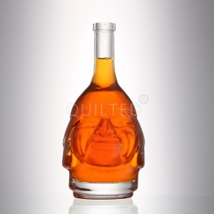 China Unique shape 500 ml clear liquor glass tequila bottle Manufacturer and Company | QLT