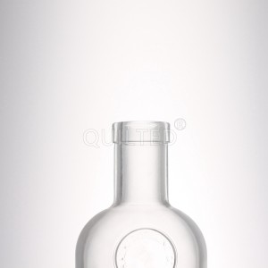 China Small round 375 ml clear liquor glass gin bottle Manufacturer and Company | QLT