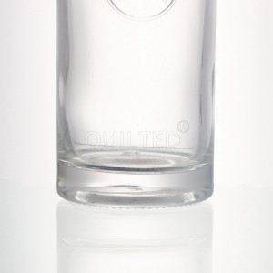 China Small round 375 ml clear liquor glass gin bottle Manufacturer and Company | QLT