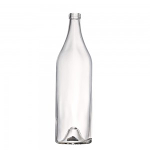 China Wholesale Alcohol Empty Bottles Factories Pricelist-
 1000 ml liquor clear glass bottle with cork – QLT