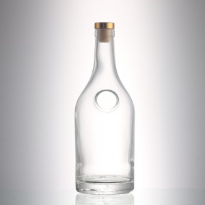 China 750 ml clear liquor glass bottle with stopper Manufacturer and Company | QLT