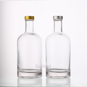 China 375 ml clear liquor glass gin bottle with screw Manufacturer and Company | QLT