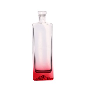 China 500 ml flat square shape liquor glass bottle with cover Manufacturer and Company | QLT