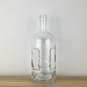 China Custom hand shape 1700 ml liquor glass vodka bottle Manufacturer and Company | QLT